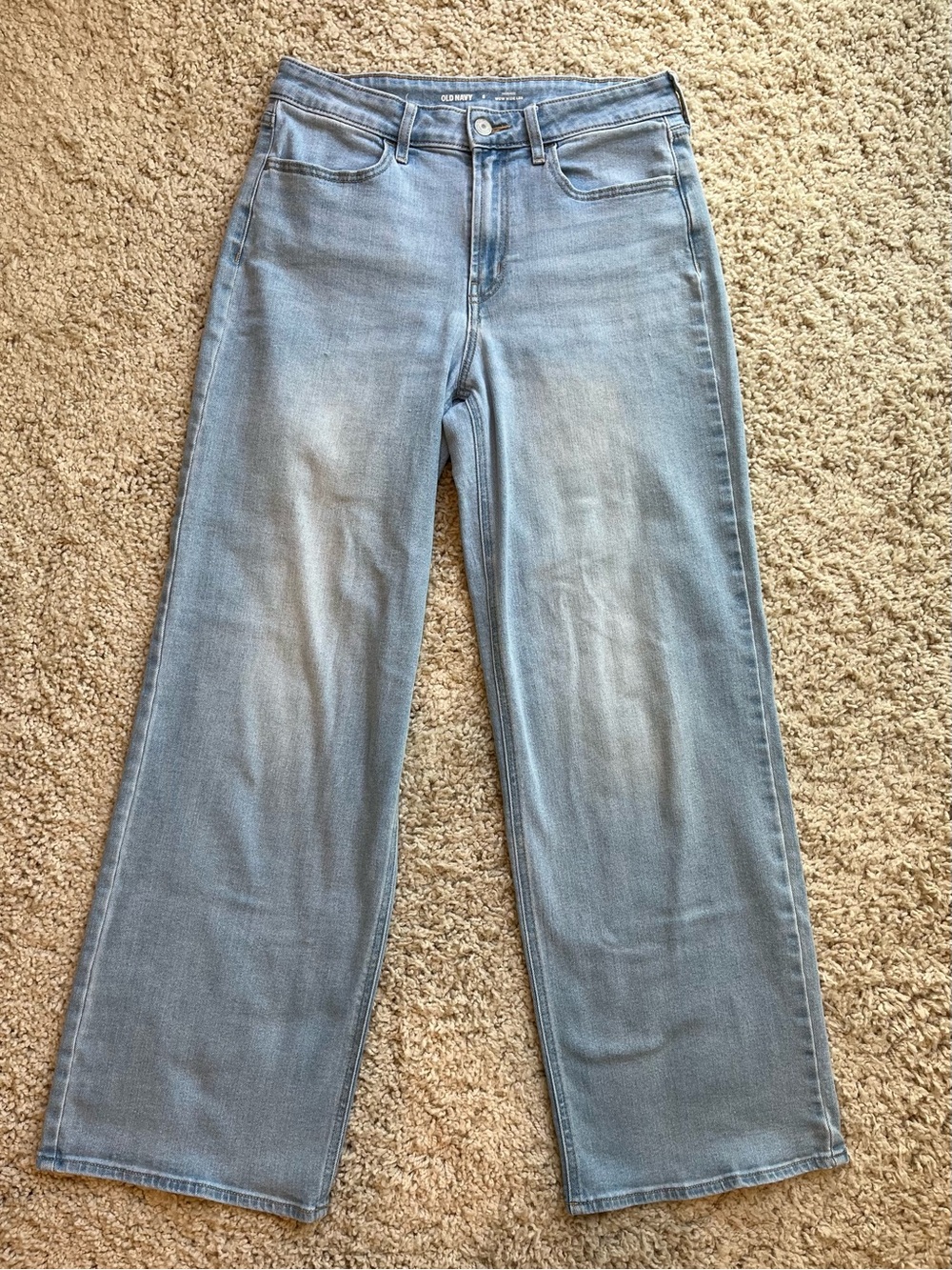 Old Navy High-Waisted Wow Wide Leg Light Blue Jeans